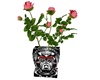 Club vase with roses