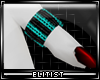 E> Black&Teal Thumb Ring