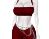 red pant suit