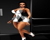 Xtra Blk/W Mini Dress