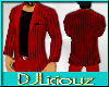 DJL-DressCoat Red Pinstr
