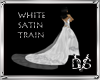 WHITE SATIN TRAIN