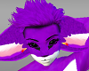 purple cat hair M