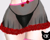 CK* Black Lady Fur Skirt