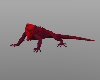 Playful Red Lizard