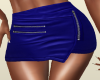BABS BLUE LEATHER SKIRT