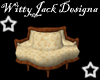 Cream Pintuck Sofa
