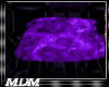 (M)~Purple fur rug
