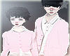 pink couple sweater M