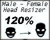 Head scaler M/F 120%