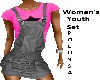 Women's youth set Pink