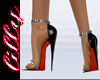Sparkly black heels