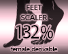 Feet Resizer Sizer 132%