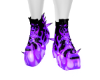 Purple flame shoes