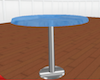 Blue Glass Club Table