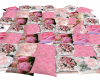 (B) Pink Rose Pillows
