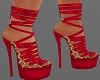 H/Red Strappy Heels