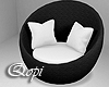 Black White Wicker Sofa