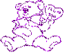 I Love You Teddy Purple