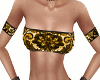 Gold Lace Tube Top