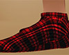 Red Socks Plaid flat (F)