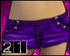 *21* Denim short purple