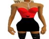 [BG]red&blk dress