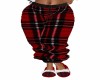 RED  PLAID  PJ   PANTS