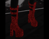 Red Glitter Boots