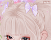 w. Lilac Hair Bow