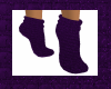 Plain purple socks
