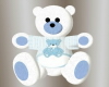 {F} TEDDY BEAR w BLUE