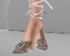 SC Glam heels white