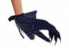 Lysa purple black gloves