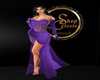 dress velvet purple