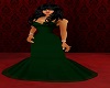 *cp* green fishtail gown