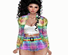 rainbow pride short set