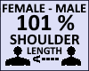 Shoulder length 101%