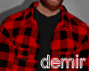 [D] Red pluid shirt