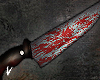 knife with paint