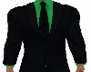 Black Suit Green Shirt