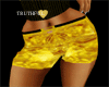 GOLD SILKY BOOTY SHORTS.