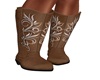 B* Brown Cowboy Boots