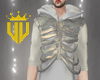 VV|Skelly Hoodie Silver2