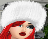 Christmas hat w/hair