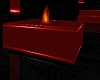 Red and Black Fire Place