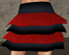 red and black skirt