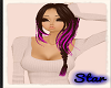 Messy Black Purple Braid