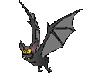Bat flying animated