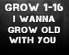 i wanna grow old with u